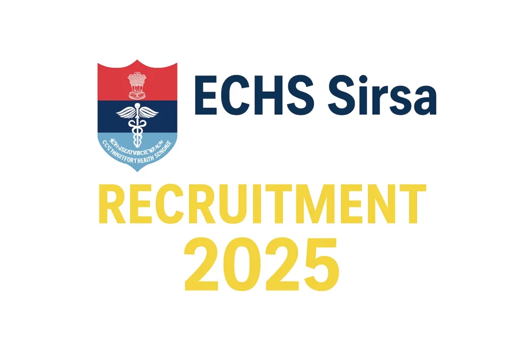 ECHS Sirsa Recruitment